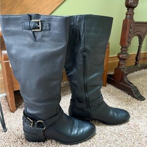 Ralph Lauren McLeod Black Leather riding boots women’s 7B